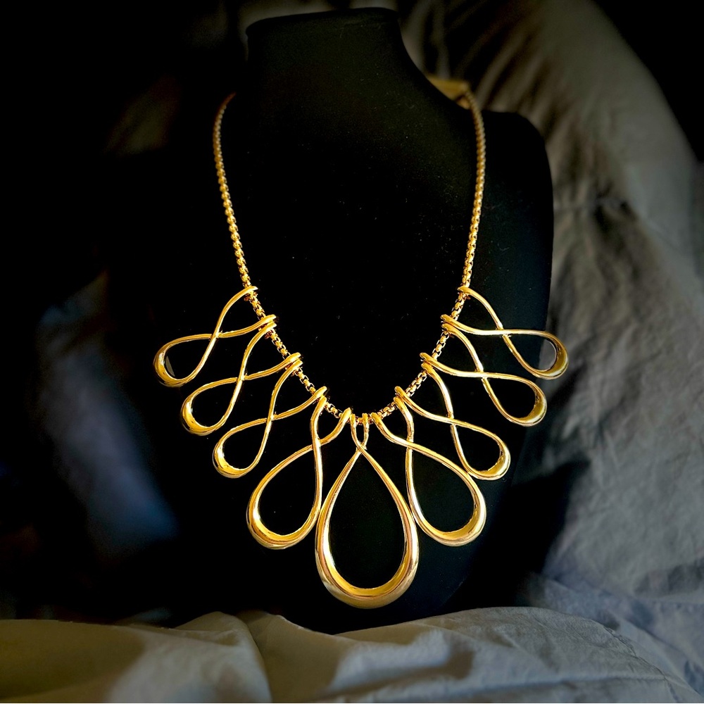 Erica Lyons Gold Statement Necklace